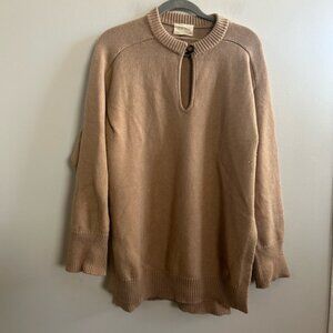Loulou studio keyhole cashmere wool sweater small